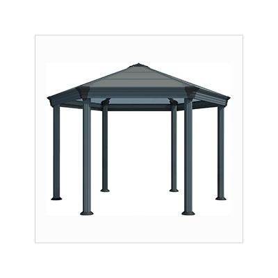Palram-Canopia Roma Hexagon Garden Gazebo (Grey / Bronze)