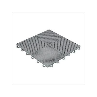 Swisstrax Ribtrax Smooth Home 1ft x 1ft Slate Grey Garage Floor Tile (Pack of 10)
