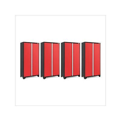 NewAge Garage Cabinets 4 x BOLD Series 42-Inch Red Locker