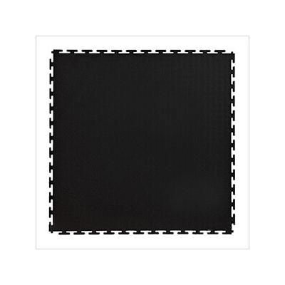 Lock-Tile 7mm Black PVC Smooth Tile (10 Pack)