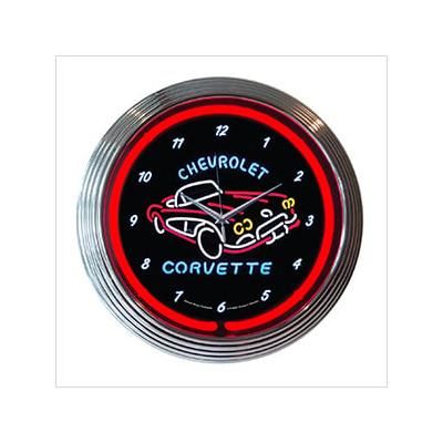 Neonetics 15-Inch Corvette C1 Neon Clock
