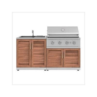 NewAge Outdoor Kitchens Grove 3-Piece Outdoor Kitchen Set with 36-Inch Natural Gas Performance Grill