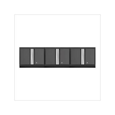 NewAge Garage Cabinets 3 x BOLD Series Grey Wall Cabinets