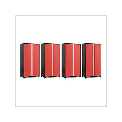 NewAge Garage Cabinets 4 x PRO Series Red 42 in. Multi-Use Locker