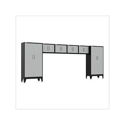 Armadillo Tough Grey 6-Piece Garage Cabinet System with Levelers