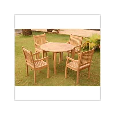 Tortuga Outdoor Jakarta 5-Piece Teak Dining Set