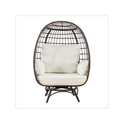 Sunjoy Group Metal Framed Swivel Chair with Cushions