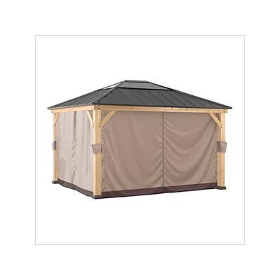 Sunjoy Group Replacement Curtains for 11 x 13 Wood-Framed Gazebos