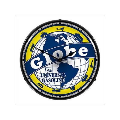 Collectable Sign and Clock Globe Gasoline Backlit Wall Clock