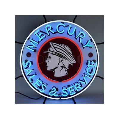 Neonetics Mercury Sales and Service 24-Inch Neon Sign
