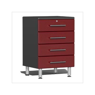 Ulti-MATE Garage Cabinets 4-Drawer Garage Cabinet in Ruby Red Metallic