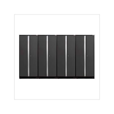 NewAge Garage Cabinets 4 x PRO Series Grey Multi-Use Lockers