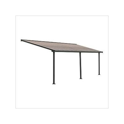 Palram-Canopia Olympia 10' X 24' Patio Cover (Grey / Bronze)