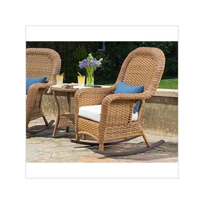 Tortuga Outdoor Sea Pines Rocker and Table Bundle (Mojave / Canvas Natural)