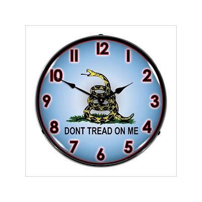 Collectable Sign and Clock Don't Tread on Me Backlit Wall Clock