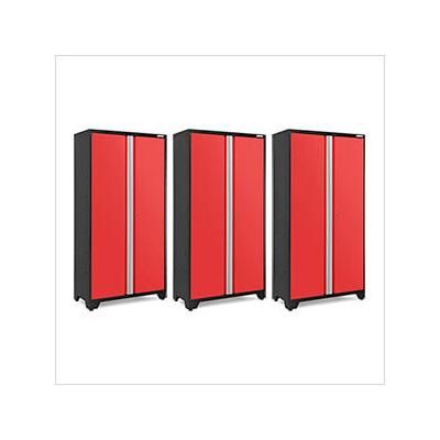 NewAge Garage Cabinets 3 x BOLD Series 42-Inch Red Locker