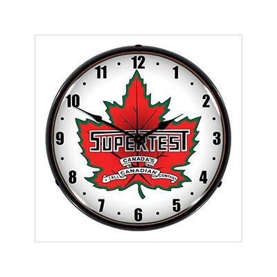 Collectable Sign and Clock Supertest Petroleum Backlit Wall Clock