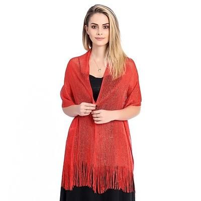 Glitter Anni Ruggenti Brillare Splendere Sciarpe da flapper Il grande Gatsby Charleston Costume Per donna San Valentino Mascherata Feste Matrimonio Abbigliamento da sera Adulti Scialle Primavera