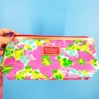 Lilly Pulitzer Skincare | Lilly Pulitzer For Estee Lauder Makeup Bag | Color: Green/Pink | Size: Os