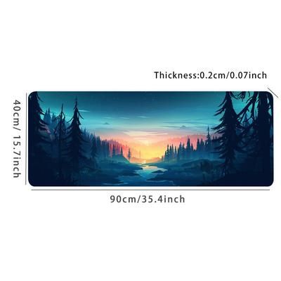 Genki Forest Desk Mat Desk Pad Large Gaming Mouse Pad E-sports Office Keyboard Pad Computer Mouse Non-slip Computer Mat Gift For Boyfriend/girlfriend