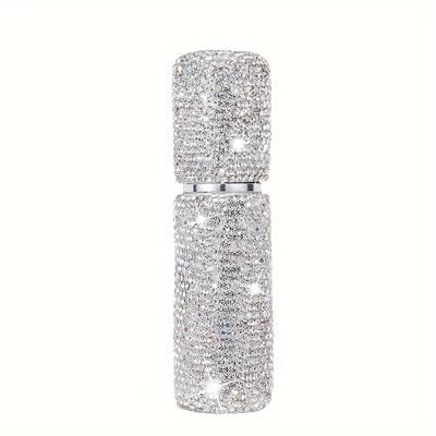 Perfume Sub-package Bottle With Rhinestone Vacuum Press Sample Bottle 10ml Makeup Travel Mini Small Spray Bottle (empty Bottle)