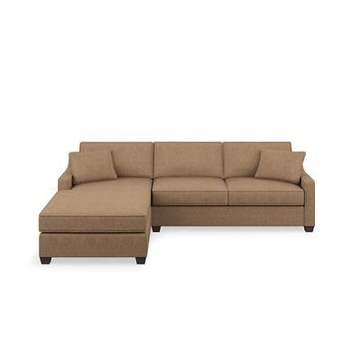 Addison Upholstered Sectional Collection - Pre-Configured, Left Arm Facing 2 Piece Chaise, Left Arm Facing 2 Piece Chaise/Luxe Crossweave Flax - Grandin Road