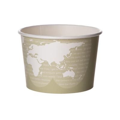 Eco Products EP-BSC16-WA 16 oz World Art Food Container - Paper, Green, Renewable & Compostable, Case of 500