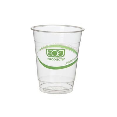 Eco Products EP-CC7-GS 7 oz GreenStripe Disposable Cold Cup - PLA, Clear