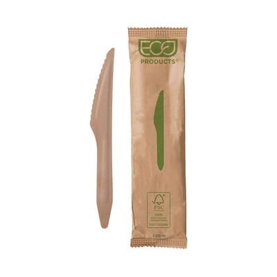 Eco Products EP-S211-W 6 1/2" Disposable Knife - Birch Wood, Brown