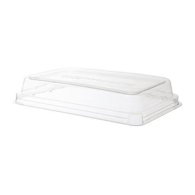 Eco Products EP-SCRC863LID WorldView Dome Lid for 8" x 6" Nacho Trays - PLA, Clear