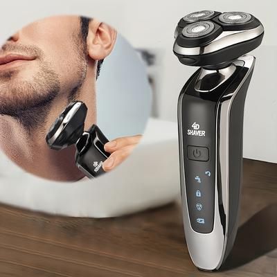 Electric Razor For Men, Dry&wet 3d Men's Electric Shaver, Usb Rechargeable Rotary Shaving Machine, Father's Day Gift