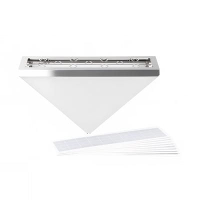 Curtron BL-150-SS-COMBO Decorative Silent Fly Trap w/ 1,800 sq ft Coverage - Stainless Steel, 120v, Silver