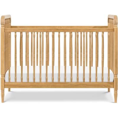 Namesake Liberty 3-in-1 Convertible Spindle Crib w/Toddler Bed Conversion Kit - Honey