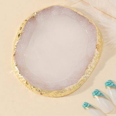 TEMU Resin Nail Art Gel Polish Color Palette Display Board Holder Plate Manicure Tool