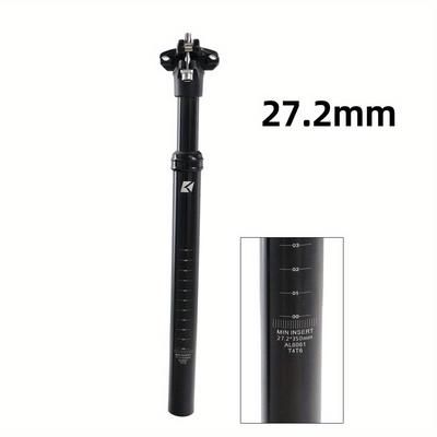 TEMU Kocevlo Aluminum Alloy Bike Seatpost - Lightweight, Adjustable Height & Angle, For Mtb And Road Bicycles
