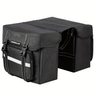 TEMU 6.6gal Large Capacity High Quality Bicycle Rear Seat Bag, Electric Bicycle Rear Rack Luggage Bag, Adjustable Strap-durable, And Convenient Bicycle Accessories For Commuting And Travel