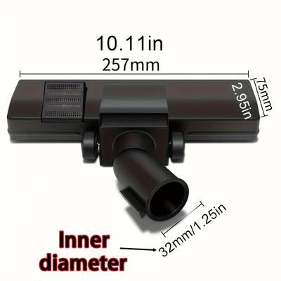 TEMU 1pc Vacuum Cleaner Floor Nozzle, Black 32- Base Laminate Universal Useful Things For Kitchen Parts Accessories, Household Supplies