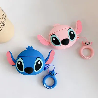 Stitch For Airpods 2nd Generation Case 2022,Cute 3D Cartoon Anime Cover For Airpods 3 Case/Airpods 1/2 Case For Boys