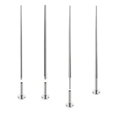 10pcs Insertion Pin Taper Thread Pin Labret Barbell Ear Lip Nose Piercing Taper Earrings Surgical Steel Piercing Connect Tool