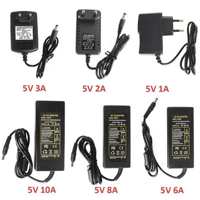 AC DC 5V Power Switching Supply Adapter Source 1A 2A 3A 5A 6A 8A 10A 220V To 12V Universal Charger For LED Driver EU US Plug