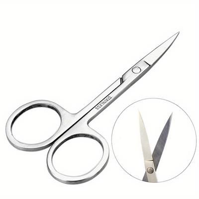 Professional Grooming Scissors For Personal Care Facial Hair Removal And Nose Eyebrow Trimming Stainless Steel Scissors For Women & Men Father's Day Gift