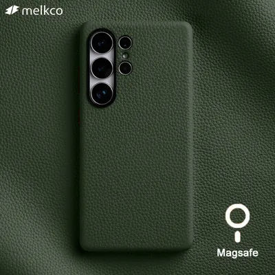 Melkco Premium Genuine Leather Case For Samsung Galaxy S24 S25 Ultra S25 Plus + 5G Cases luxury Fashion Cow Business Phone Cover