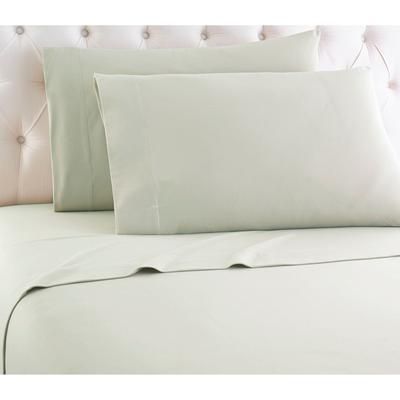 Micro Flannel® Solid Sage Green Flannel Sheet Set by Shavel Home Products in Flannel (Size FULL)