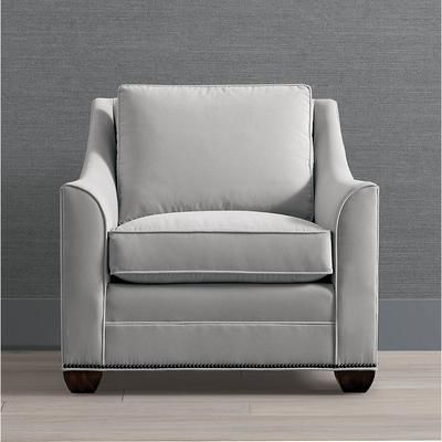 Warren Lounge Chair - Midnight Beatrix Fabric - Frontgate