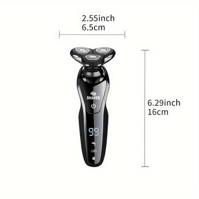TEMU Electric Razor For Men, 3d Mens Electric Shaver, Rechargeable Rotary Shaving Machines, Father's Day Gift For Father Dad Men Husband Boyfriend, Father's Day Gift