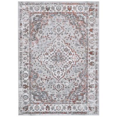 Tappeto da soggiorno classico rosa grigio crema 160x220