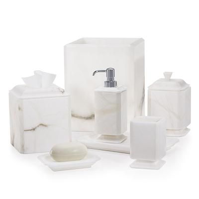 Roma Alabaster Collection By Labrazel - Soap Dispenser with Chrome Pump - Frontgate