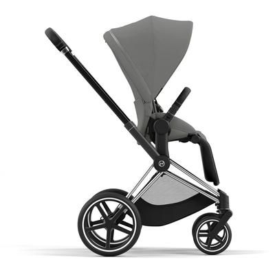 Cybex Priam 4 Stroller (One Box) - Chrome / Black / Soho Grey
