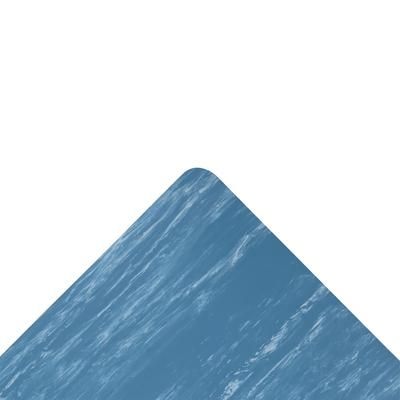 NoTrax 512S0312BU Marble-Tuff Anti-Fatigue Floor Mat - 3' x 12', 1" Thick, Blue