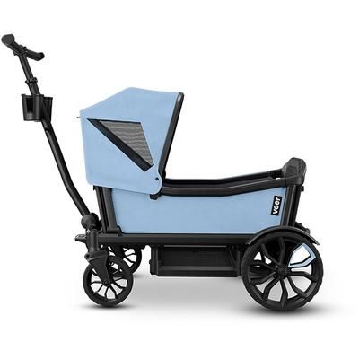 Veer All-Terrain Cruiser XL (4 Seater) Stroller Wagon + Sidewall Kit + Canopy Bundle - Blue Beryl